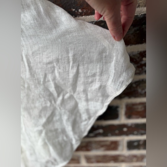 Soft Surroundings Southwind Cream Linen Layered Asymmetrical Top Size Large - Picture 5 of 8